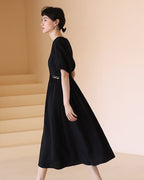 Audrey Black One-piece - atelier hibito