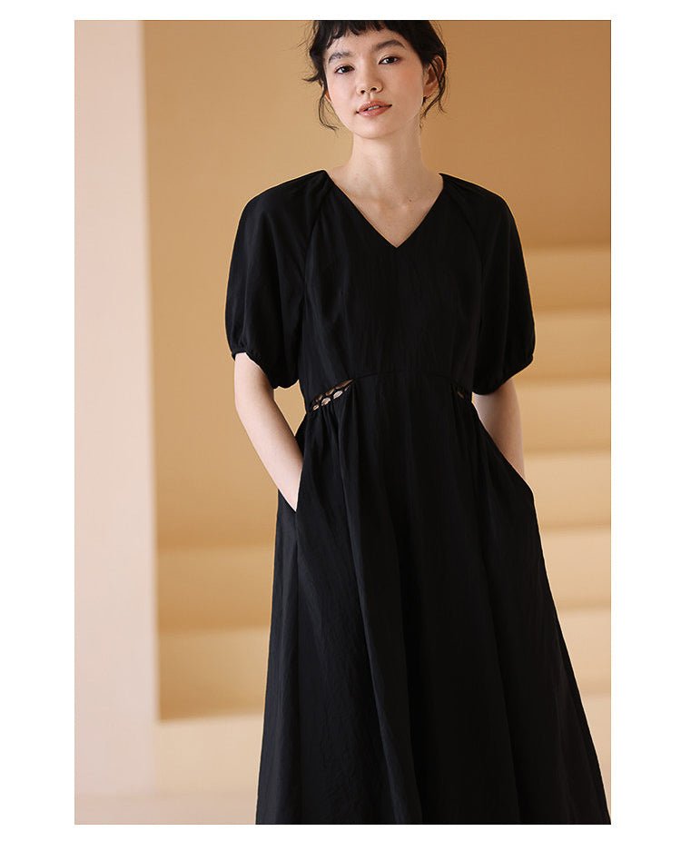 Audrey Black One-piece - atelier hibito