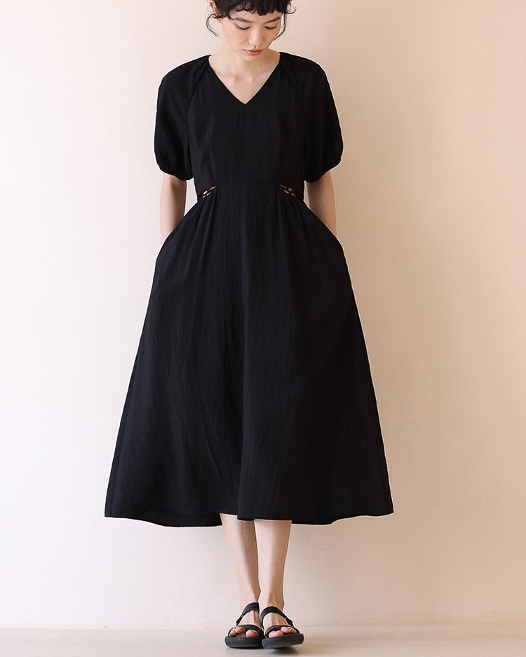 Audrey Black One-piece - atelier hibito