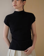 Back Slit Knit Top - atelier hibito