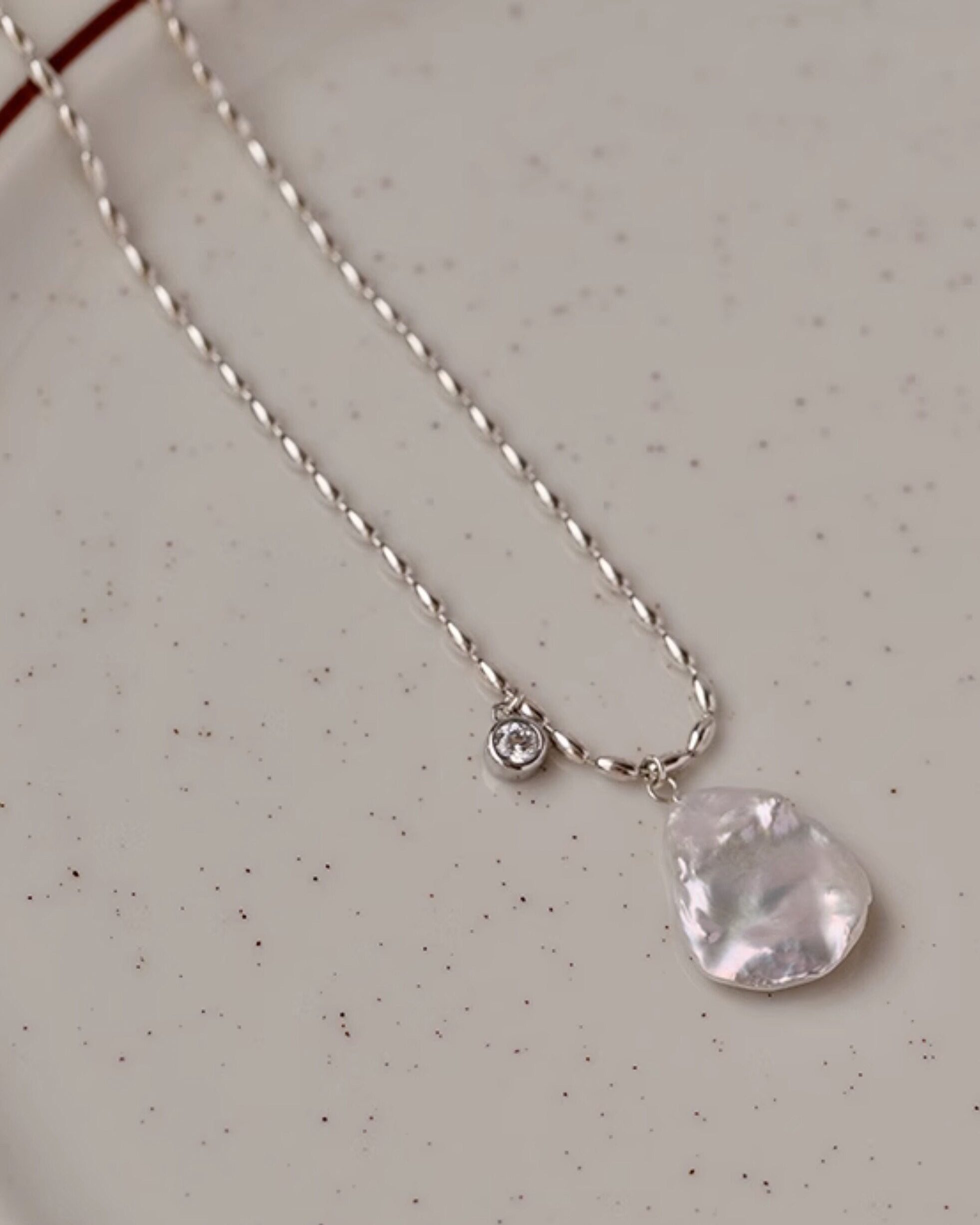バロックパールネックレス 天然淡水パール S925 レディース - atelier