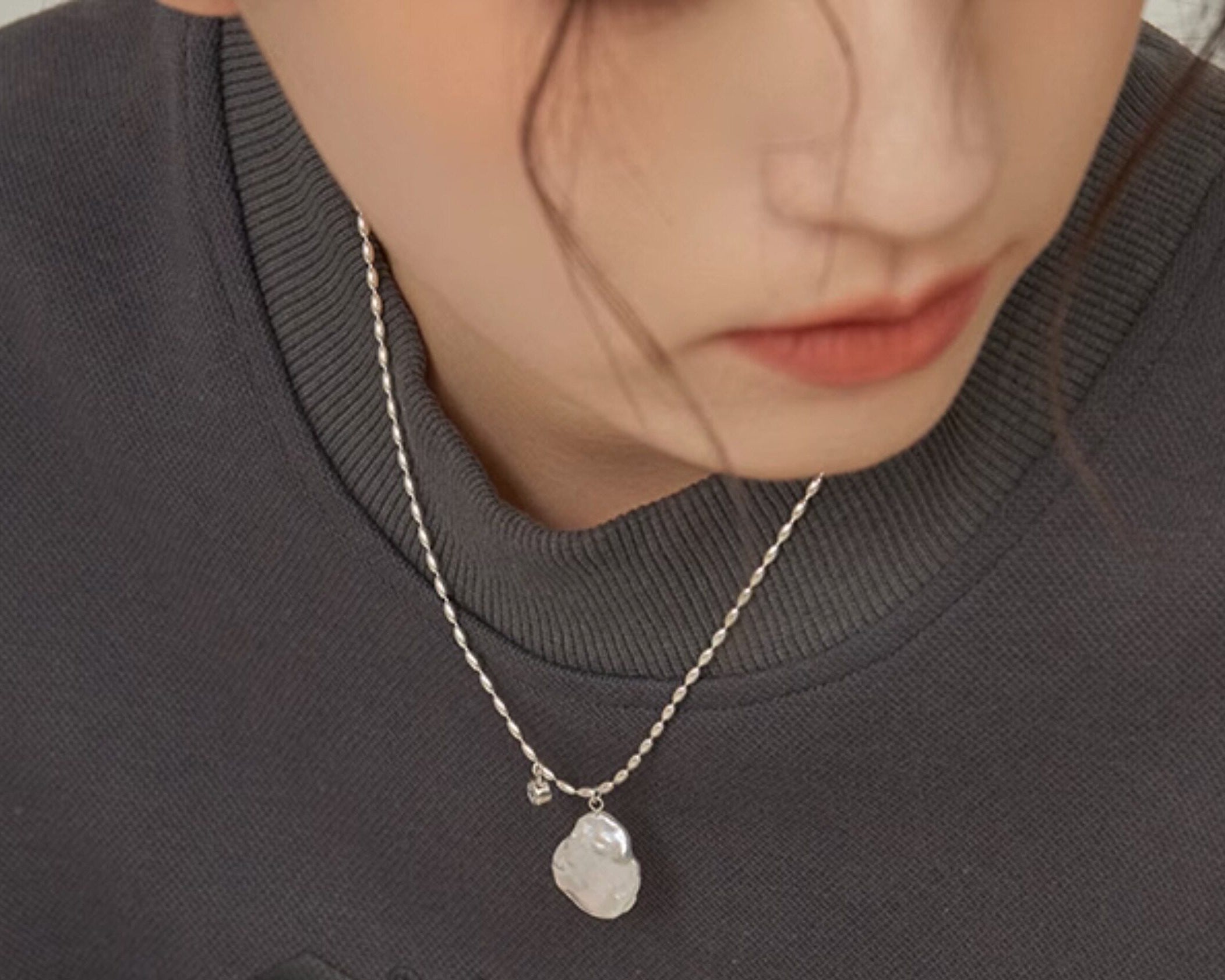 Baroque Pearl Necklace - atelier hibito