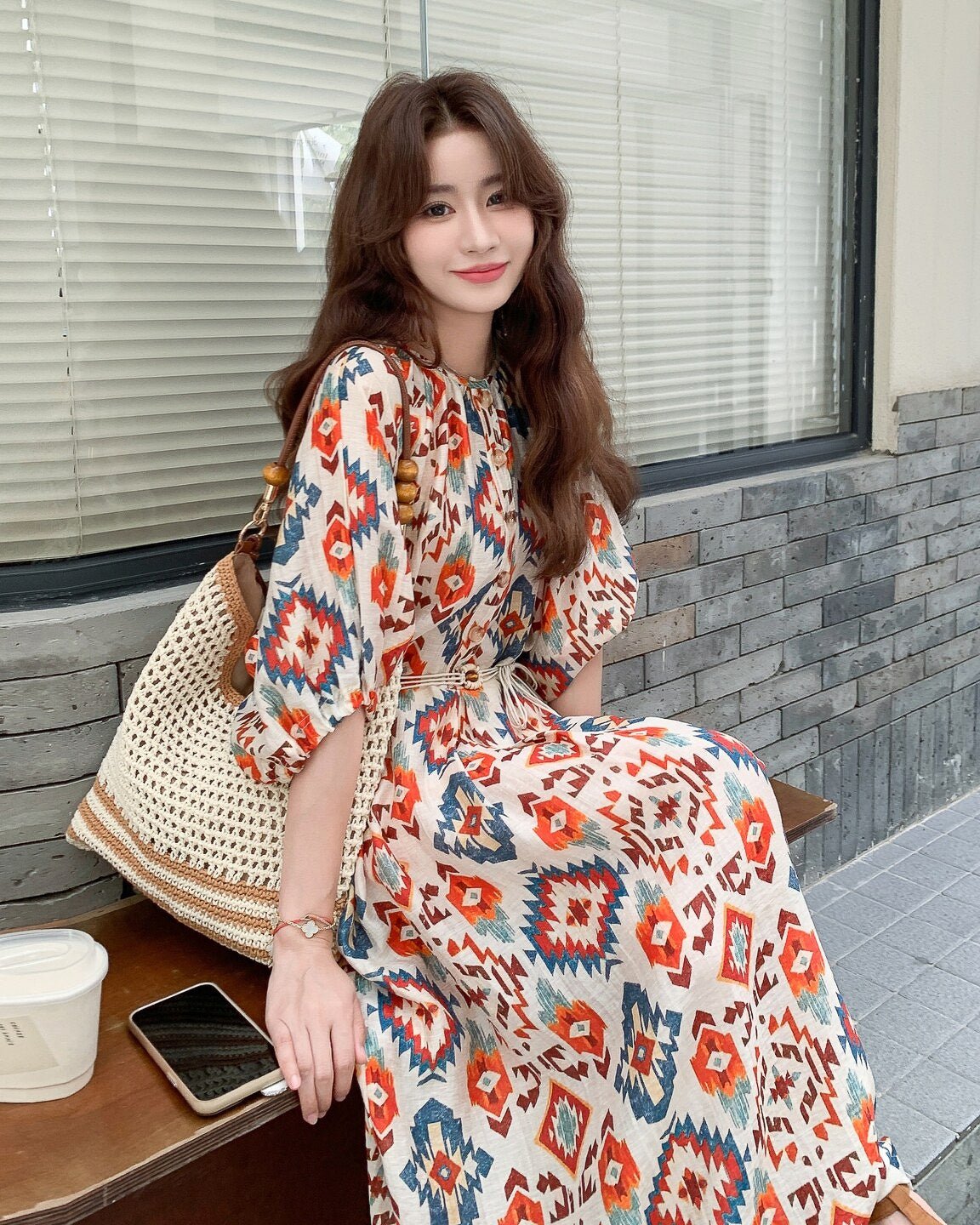 Bohemian Long One-piece - atelier hibito