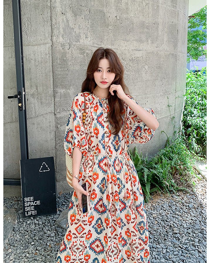 Bohemian Long One-piece - atelier hibito