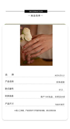 Double Pearl Gold Ring - atelier hibito