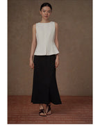 Front Slit Sleeveless Top - atelier hibito