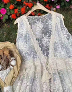 Lace One-piece Vest - atelier hibito
