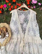 Lace One-piece Vest - atelier hibito