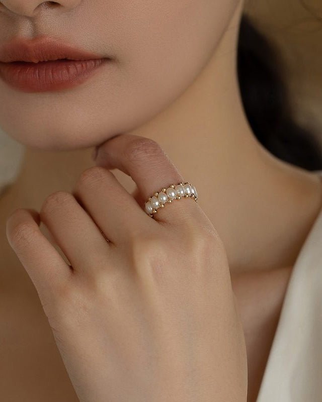 Pearl Cluster Ring - atelier hibito