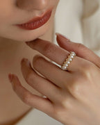 Pearl Cluster Ring - atelier hibito