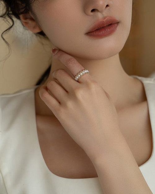 Pearl Cluster Ring - atelier hibito