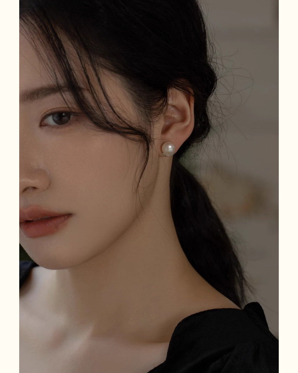 Pearl & Pavé Stud Pierce - atelier hibito