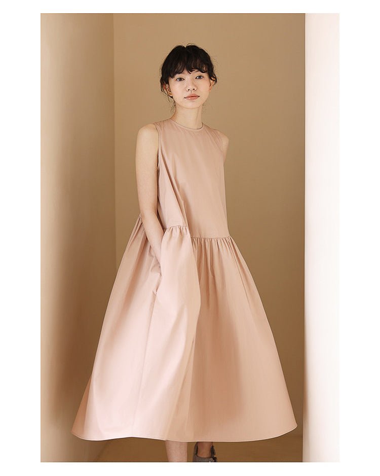 Petal Pink Flare One-piece - atelier hibito