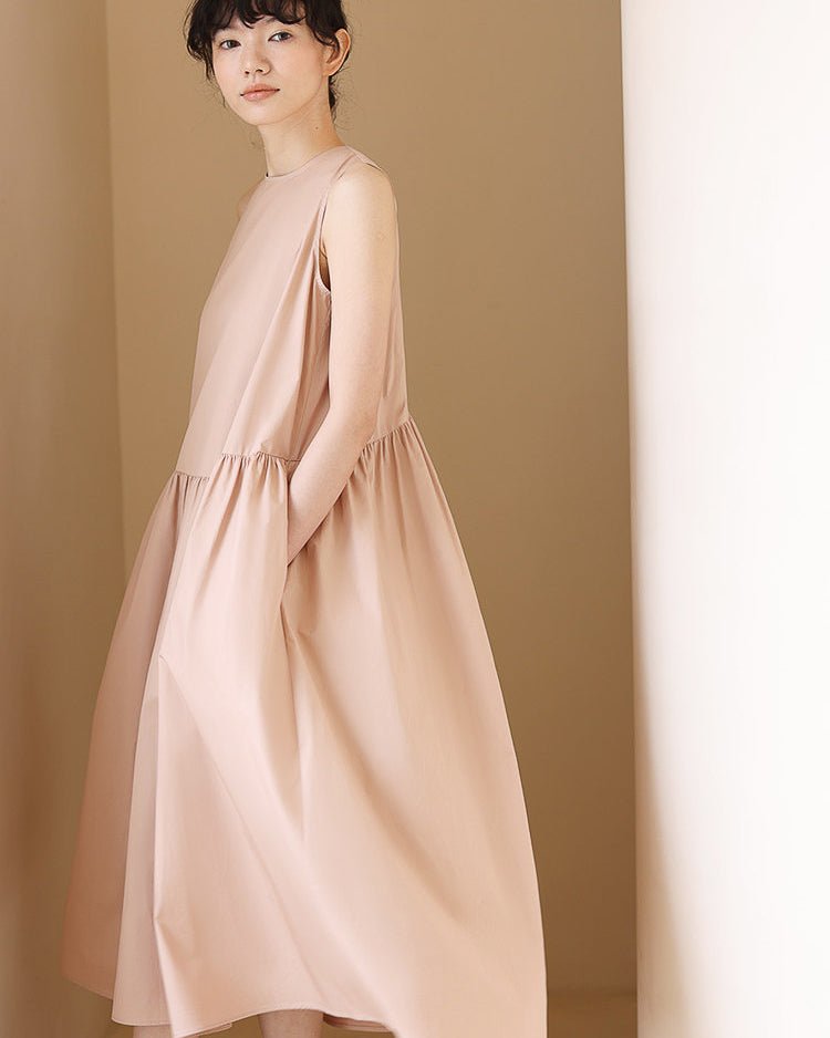 Petal Pink Flare One-piece - atelier hibito