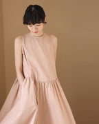 Petal Pink Flare One-piece - atelier hibito