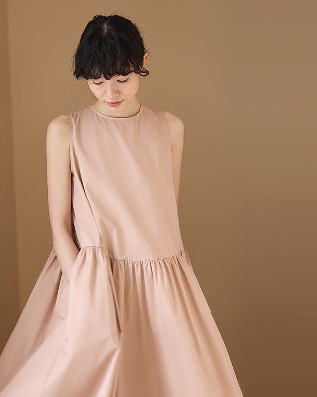 Petal Pink Flare One-piece - atelier hibito