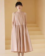 Petal Pink Flare One-piece - atelier hibito