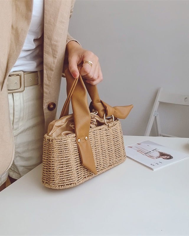 Ribbon Basket Bag - atelier hibito