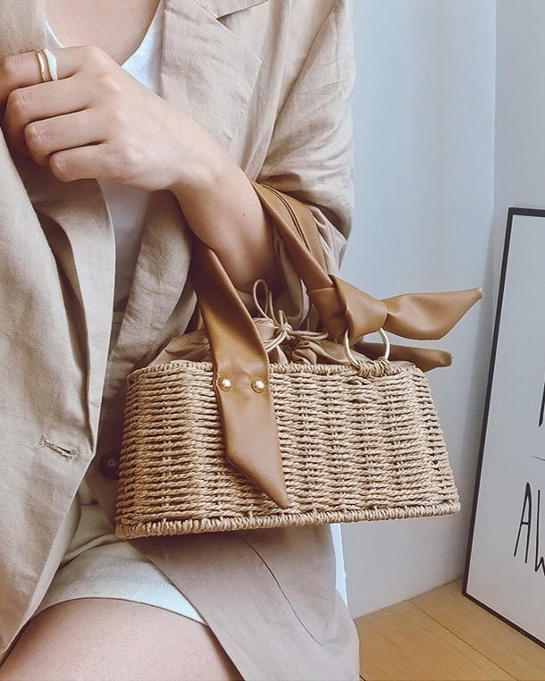 Ribbon Basket Bag - atelier hibito