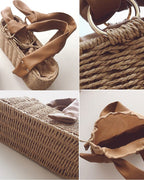 Ribbon Basket Bag - atelier hibito