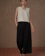 Sparkle Bead Tweed Top - atelier hibito