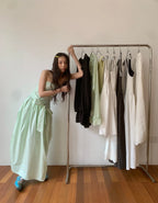 Strapless Cocoon one-piece- Mint - atelier hibito