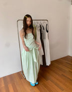Strapless Cocoon one-piece- Mint - atelier hibito