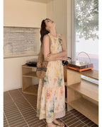 Watercolor Floral One-piece - atelier hibito